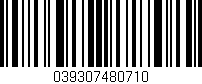 Código de barras (EAN, GTIN, SKU, ISBN): '039307480710'