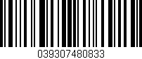 Código de barras (EAN, GTIN, SKU, ISBN): '039307480833'