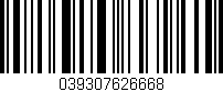 Código de barras (EAN, GTIN, SKU, ISBN): '039307626668'