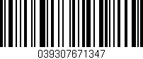Código de barras (EAN, GTIN, SKU, ISBN): '039307671347'