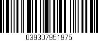Código de barras (EAN, GTIN, SKU, ISBN): '039307951975'