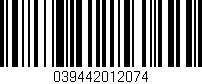 Código de barras (EAN, GTIN, SKU, ISBN): '039442012074'