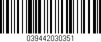 Código de barras (EAN, GTIN, SKU, ISBN): '039442030351'