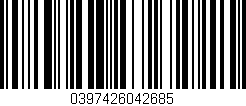 Código de barras (EAN, GTIN, SKU, ISBN): '0397426042685'