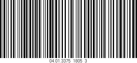 Código de barras (EAN, GTIN, SKU, ISBN): '04.01.3375_1805_3'