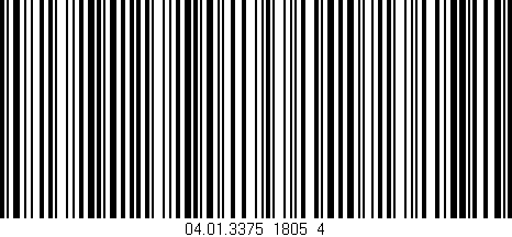 Código de barras (EAN, GTIN, SKU, ISBN): '04.01.3375_1805_4'