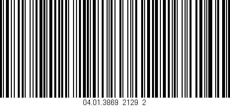 Código de barras (EAN, GTIN, SKU, ISBN): '04.01.3869_2129_2'