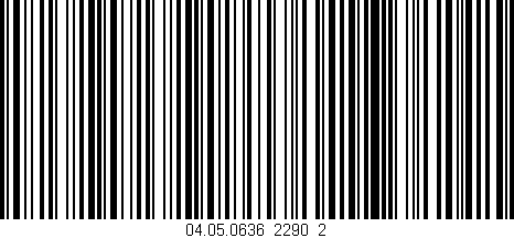 Código de barras (EAN, GTIN, SKU, ISBN): '04.05.0636_2290_2'