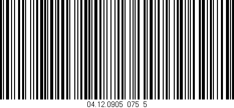 Código de barras (EAN, GTIN, SKU, ISBN): '04.12.0905_075_5'