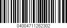 Código de barras (EAN, GTIN, SKU, ISBN): '04004711262302'