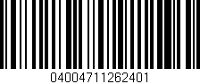 Código de barras (EAN, GTIN, SKU, ISBN): '04004711262401'
