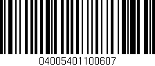 Código de barras (EAN, GTIN, SKU, ISBN): '04005401100607'