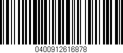 Código de barras (EAN, GTIN, SKU, ISBN): '0400912616878'