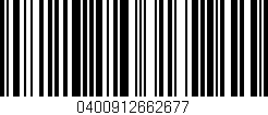 Código de barras (EAN, GTIN, SKU, ISBN): '0400912662677'