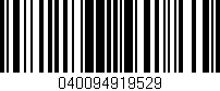 Código de barras (EAN, GTIN, SKU, ISBN): '040094919529'
