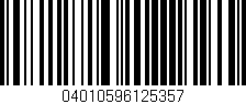 Código de barras (EAN, GTIN, SKU, ISBN): '04010596125357'
