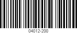 Código de barras (EAN, GTIN, SKU, ISBN): '04012-200'