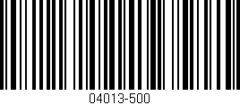 Código de barras (EAN, GTIN, SKU, ISBN): '04013-500'