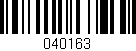 Código de barras (EAN, GTIN, SKU, ISBN): '040163'