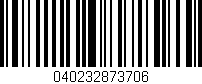 Código de barras (EAN, GTIN, SKU, ISBN): '040232873706'