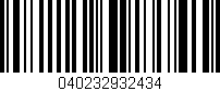 Código de barras (EAN, GTIN, SKU, ISBN): '040232932434'