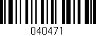 Código de barras (EAN, GTIN, SKU, ISBN): '040471'
