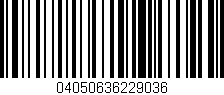Código de barras (EAN, GTIN, SKU, ISBN): '04050636229036'