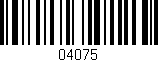 Código de barras (EAN, GTIN, SKU, ISBN): '04075'