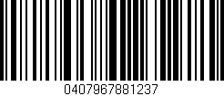Código de barras (EAN, GTIN, SKU, ISBN): '0407967881237'