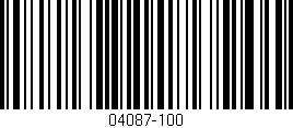 Código de barras (EAN, GTIN, SKU, ISBN): '04087-100'