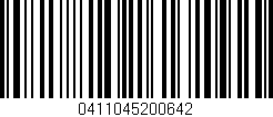 Código de barras (EAN, GTIN, SKU, ISBN): '0411045200642'