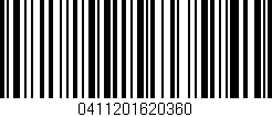 Código de barras (EAN, GTIN, SKU, ISBN): '0411201620360'