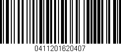 Código de barras (EAN, GTIN, SKU, ISBN): '0411201620407'