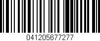 Código de barras (EAN, GTIN, SKU, ISBN): '041205677277'