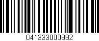 Código de barras (EAN, GTIN, SKU, ISBN): '041333000992'