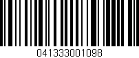 Código de barras (EAN, GTIN, SKU, ISBN): '041333001098'