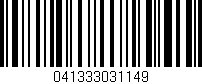 Código de barras (EAN, GTIN, SKU, ISBN): '041333031149'