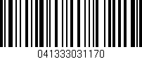 Código de barras (EAN, GTIN, SKU, ISBN): '041333031170'