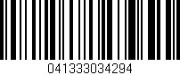 Código de barras (EAN, GTIN, SKU, ISBN): '041333034294'