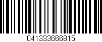Código de barras (EAN, GTIN, SKU, ISBN): '041333666815'