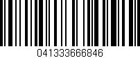 Código de barras (EAN, GTIN, SKU, ISBN): '041333666846'