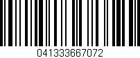 Código de barras (EAN, GTIN, SKU, ISBN): '041333667072'