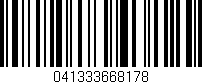 Código de barras (EAN, GTIN, SKU, ISBN): '041333668178'
