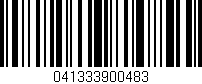 Código de barras (EAN, GTIN, SKU, ISBN): '041333900483'