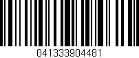 Código de barras (EAN, GTIN, SKU, ISBN): '041333904481'