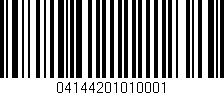 Código de barras (EAN, GTIN, SKU, ISBN): '04144201010001'