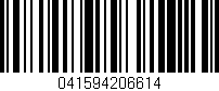 Código de barras (EAN, GTIN, SKU, ISBN): '041594206614'