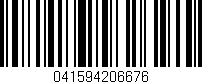Código de barras (EAN, GTIN, SKU, ISBN): '041594206676'