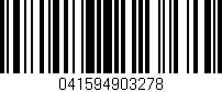 Código de barras (EAN, GTIN, SKU, ISBN): '041594903278'