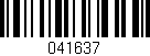 Código de barras (EAN, GTIN, SKU, ISBN): '041637'